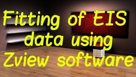 Fitting EIS data using Zview software