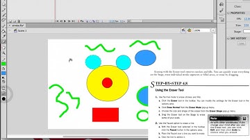 Adobe Flash: The Eraser Tool (MiniLessonMovie SBS 4.8 Part 9)