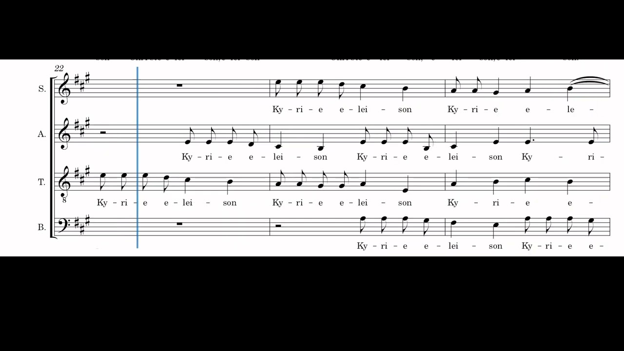 Kyrie - Missa Secunda - Tenor | Hans Leo Hassler