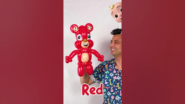 Mr Balloon Makes Colorful Animals🎈Party Time with CoComelon #cocomelon #shorts