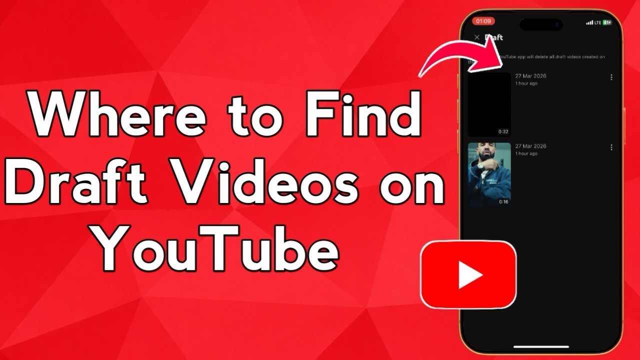 Where to Find Draft Videos on YouTube (Step-by-Step) - YouTube