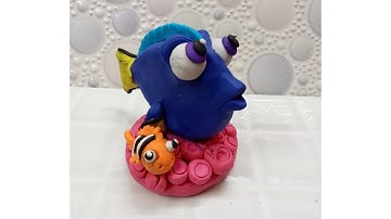 How to make Nemo and Dory with clay | Easy tutorial