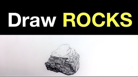 Pen & Ink Exercise | How to Draw a Boulder or Large Rock