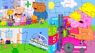 Peppa Pig and friends - collecting puzzles for children 4 in 1 | Merry Nika screenshot 3