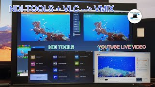How to use the NDI tools & VLC to add the Youtube Live Video to VMIX.