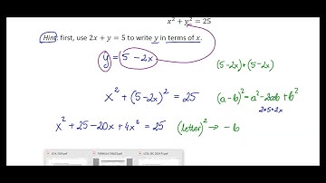 L.C. Maths O.L. 2024 Q3 (c): Simultaneous Equations (Linear & Quadratic) SOLVED!