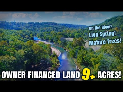 Owner Financed Waterfront Land in Missouri! Civil War History, river, power, live spring! - ID#BC04