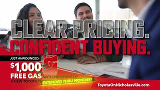 Toyota on Nicholasville - Summer Starts Here Extended Thru Monday - New 2026 Tacoma $259/mo