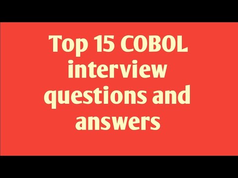 Top 50 Des Questions Et Réponses D’Entretien Cobol