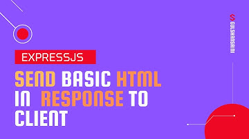 How to send basic HTML to client using Express js in response?