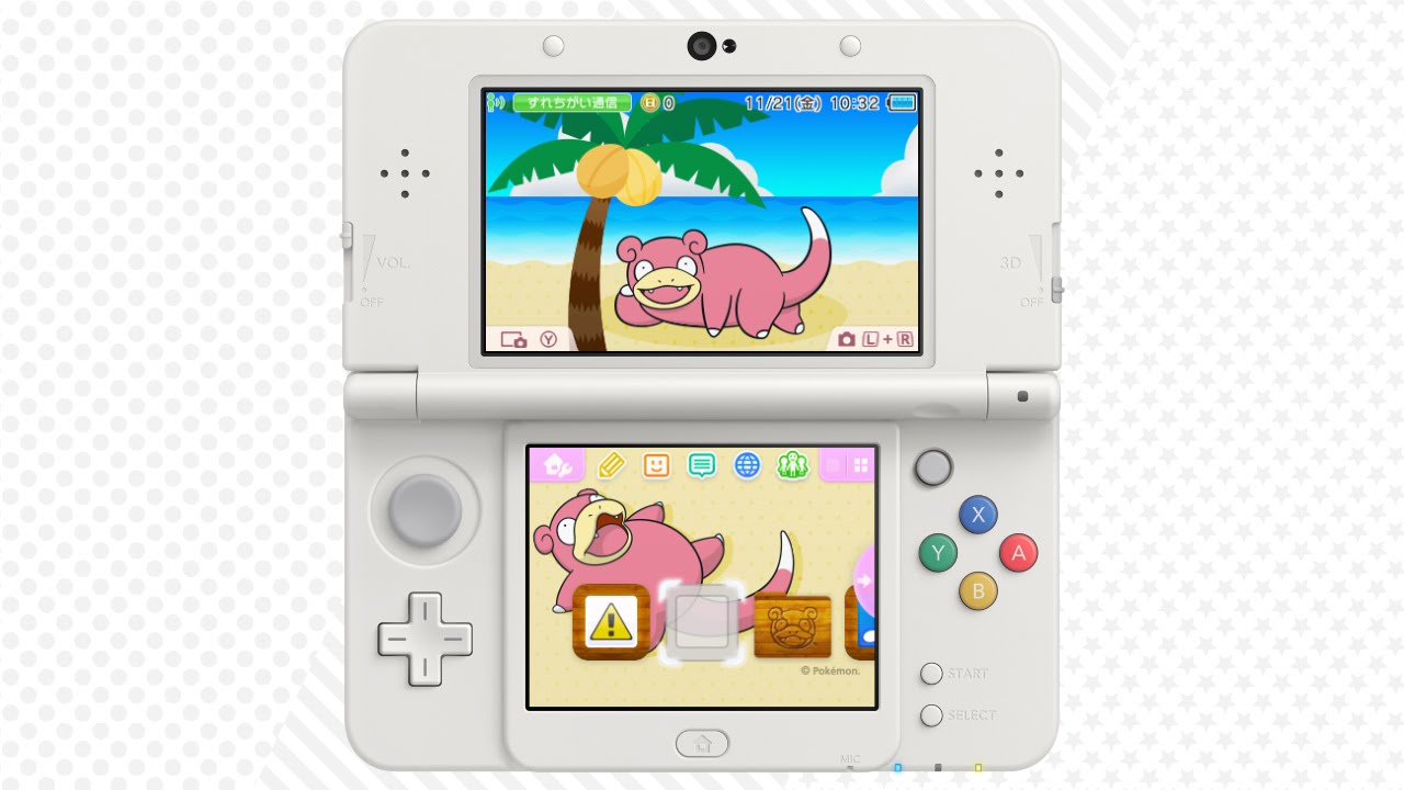 フォルダを選択すると や ん と鳴く特別仕様の ヤドン など ポケモンの3dsテーマが配信