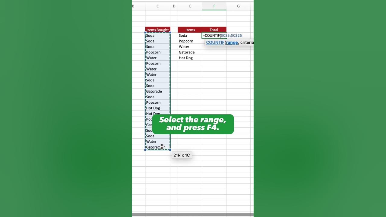 Count Distinct Values in 10 Seconds Using Excel! 💪🏼 #excel