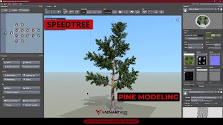 how to create Pine tree in speedtree