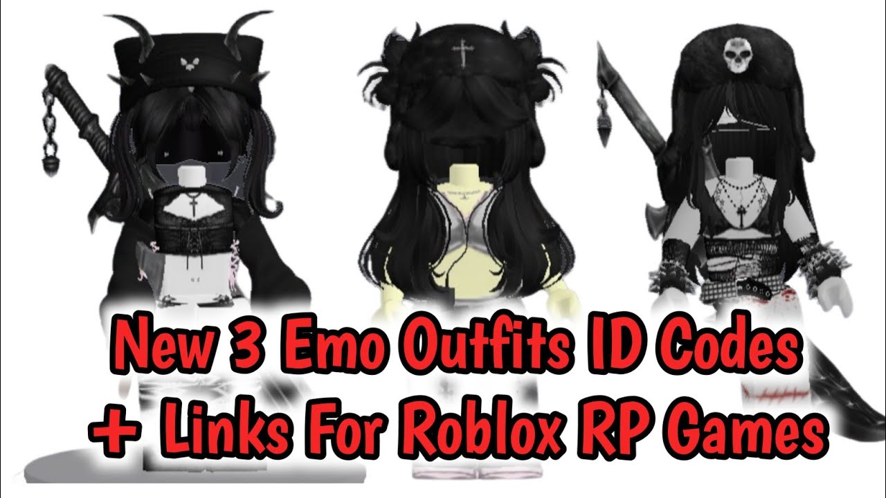 emo/goth girl clothing roblox id codes 