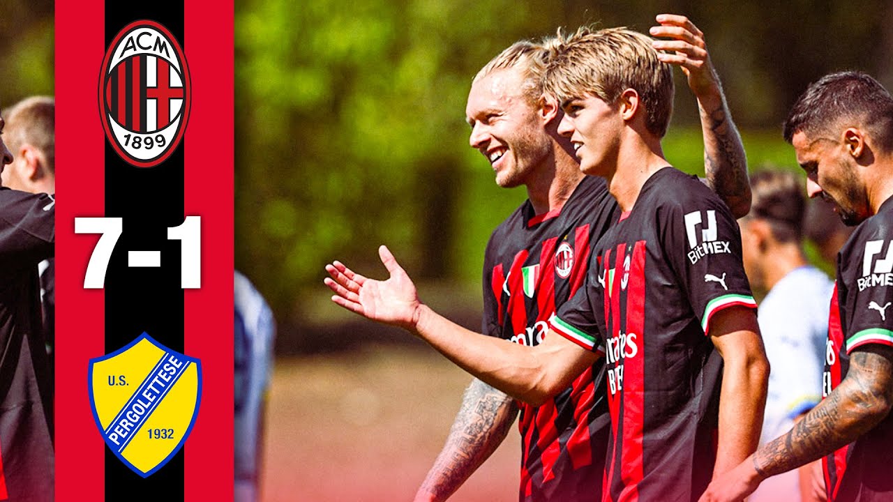 DE KETELAERE HAT-TRICK | AC Milan 7-1 Pergolettese | Highlights