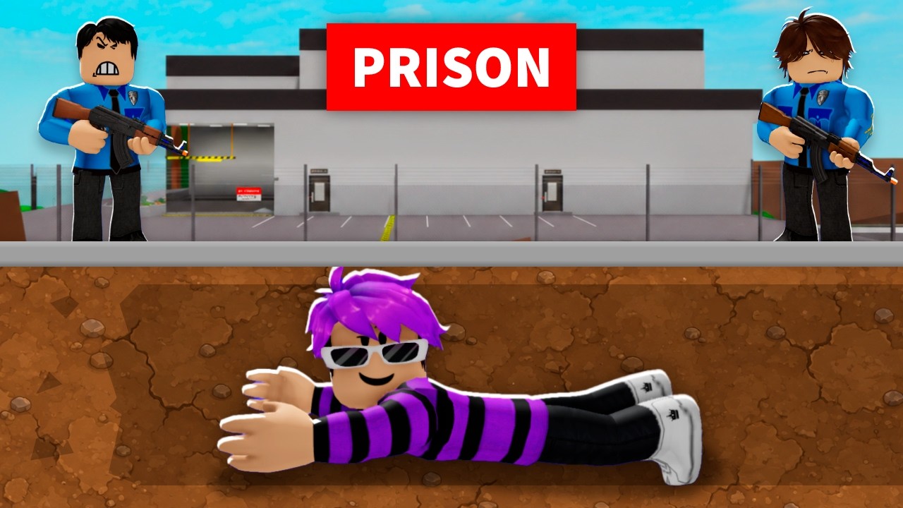 I BUILT A TUNNEL to ESCAPE FROM PRISON! (Brookhaven)