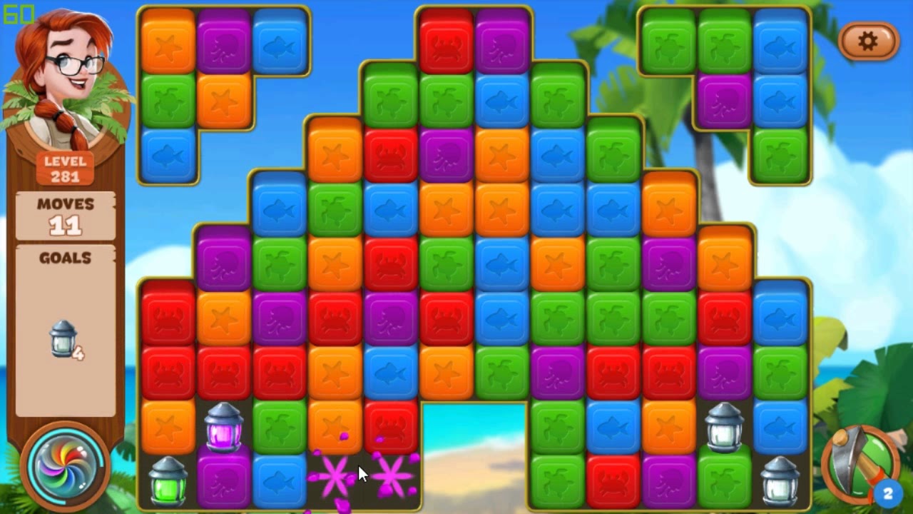 Lost Island Blast Adventure level 281