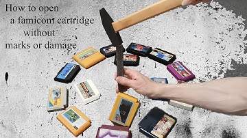 How to safely open a rare Famicom cartridge