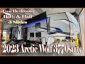 HUGE family Camper 2023 Arctic Wolf 3770SUITE fifth Wheel at Couchs RV Nation Built by Forestriver