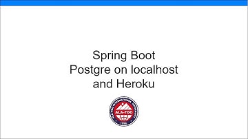 Running Spring Boot wtih Postres DB locally and deploying to Heroku