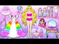 Học Làm Búp Bê Giấy - Trang Điểm Cô Dâu Rapunzel Nail Xinh Rước Về Dinh - Câu Chuyện Của Barbie