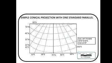 SIMPLE CONICAL PROJECTION WITH ONE STANDARD PARALLEL