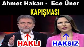 Ahmet Hakan - Ece Üner Kapışması! Sizce Kim Haklı? Bence Ahmet Hakan Haklı 15.03.2020