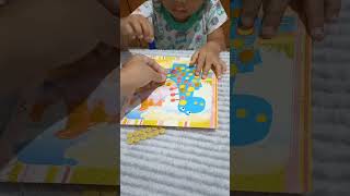 DIY Kreatif | Mainan edukasi anak tempel kancing ke Dinosaurus #shorts #artwork #mainan