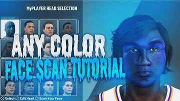 HOW TO GET ANY COLOR FACE SCAN IN NBA 2K20! (EASIEST WAY)