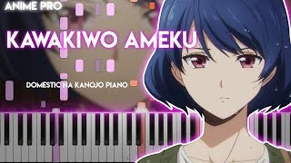 Kawakiwo Ameku - Domestic na Kanojo OP (synthesia piano tutorial) Minami