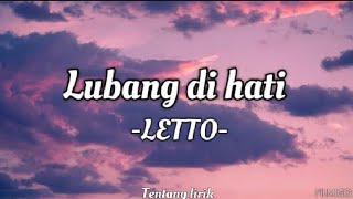 LETTO - LUBANG DI HATI LIRIK VIDEO