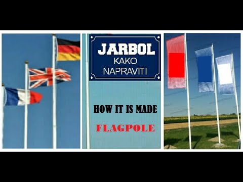 JARBOL SA ZASTAVOM. Kako se pravi. - FLAGPOLE How to make it