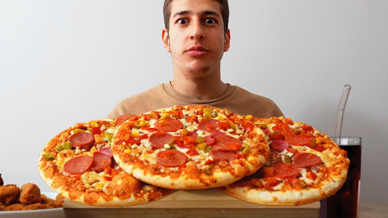 ASMR MUKBANG CRİSPY CHİCKEN & MİNİ PİZZAS | No Talking