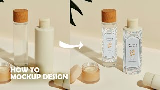 How to Create Packaging Design | smart object | mockup in photoshop
