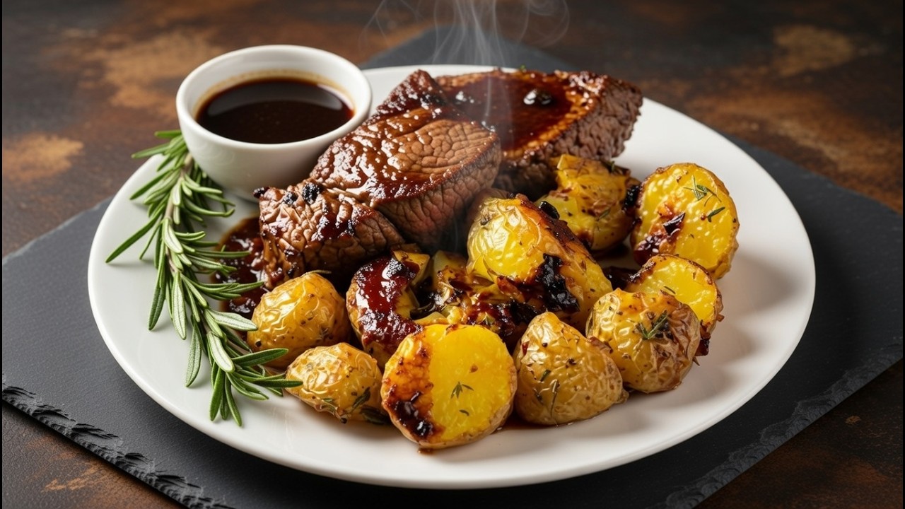 KOCHEN Sie das Steak ERST, WENN Sie dieses Rezept sehen! Das BESTE Steak-Rezept mit Beilage