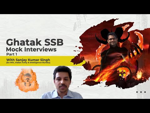 Venkatesh SSB Mock Interview: Part 1 I Sanjay Kumar (Ex-IMA, IA & IB) I Shaurya aur Vivek