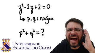 UECE\/2026 If p and q are distinct numbers that satisfy the equation z² – 2z + 2 = 0, then p² + q² is