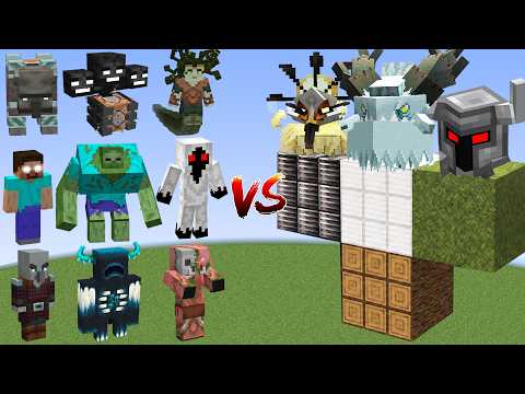 ALL Minecraft Bosses vs Mowzie's Mobs