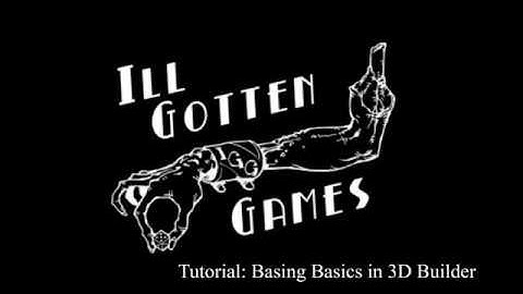 Basing Basics in 3D Builder
