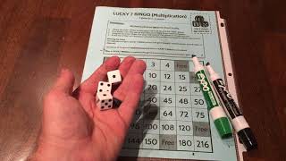 Lucky 7: Multiplication Bingo Game