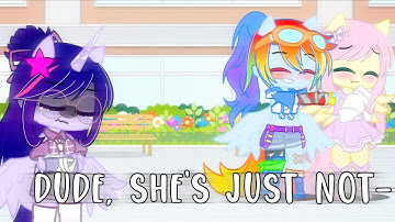 Dude, she’s just not into you // MLP // ib- @• A J • // twidash/flutterdash // • pinkie star • 🤍🦋