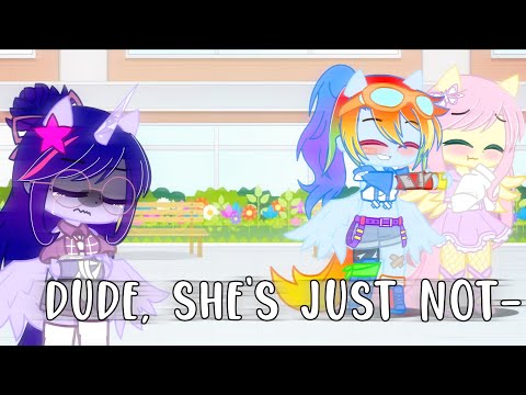 Dude, she’s just not into you // MLP // ib- @• A J • // twidash/flutterdash // • pinkie star • 🤍🦋