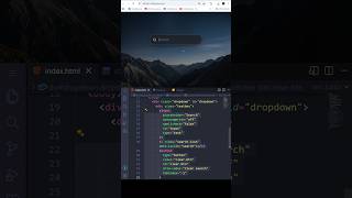 Animated Search Bar 🔍🔥 | HTML CSS JavaScript #shorts #html #css