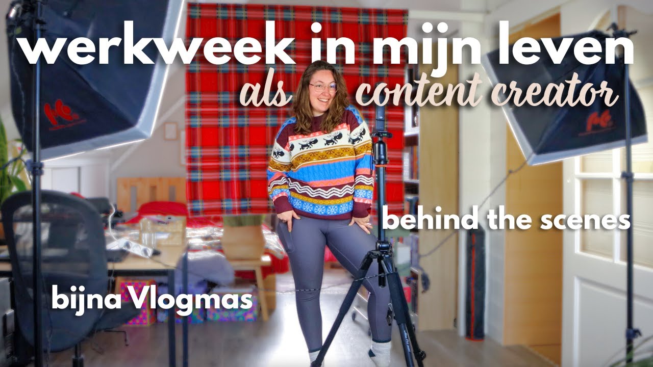 Werkweek in mijn leven als content creator 🎥👩‍💻 Vlogmas voorbereidingen & behind the scenes