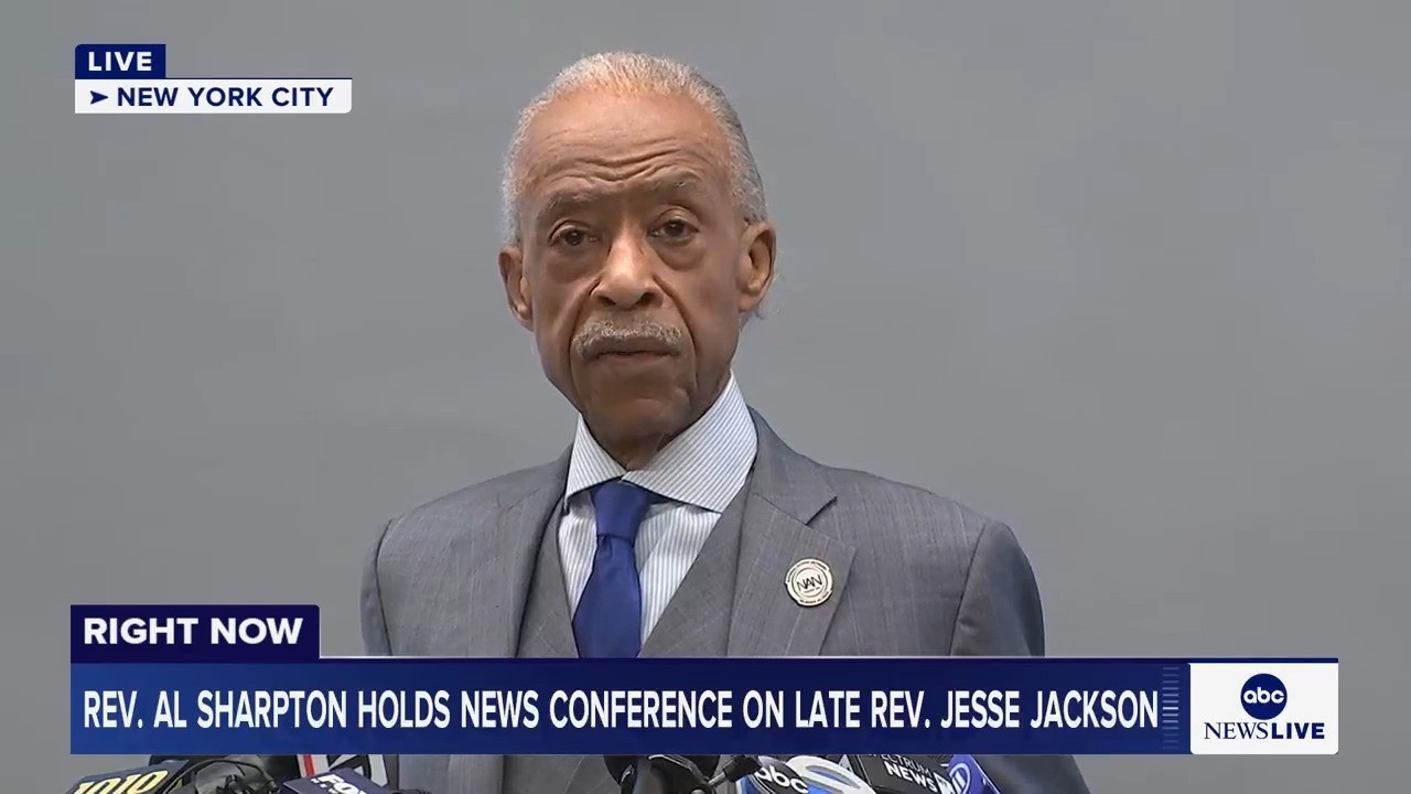 LIVE: Rev. Al Sharpton holds news conference on the late Rev. Jesse Jackson