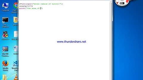 python simple program to find raduis of circle.