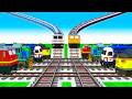 【踏切アニメ】あぶない電車 TRAINS CROSSING DIAMOND 🚦 Fumikiri 3D Railroad Crossing Animation 2026 #1million