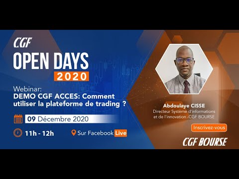 CGF OPEN DAYS 2020 : DEMO CGF ACCES Comment utiliser la plateforme de trading ?