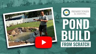 How We Built This Brand New Backyard Pond Premier Ponds Lighting