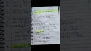 TRIGONOMETRIC FORMULAS for class 10 nd 11 students #mathematics #trigonometryclass10 #formulasmaths